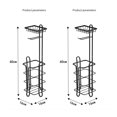 thumbnail image 2 of Tissue Paper Roll Stand, Bathroom Toilet Paper Storage Holder, Floor Standing Toilet Paper Dispenser, 2 of 6