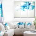 thumbnail image 2 of Design Art Tender Blue Abstract Flowers Canvas Print, 2 of 2