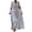 Blue, variant on FcBaudy Long Sleeve V-Neck Knee-High Dress,Summer Dresses for Women,Womens Dresses Women's Fashion Turn Down Collar Loose Lattice Long Sleeve Long Dress Women Dress