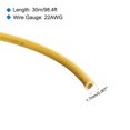 thumbnail image 2 of Uxcell 22AWG Stranded Wire Hookup 30M/100ft Yellow, Electrical Wire UL1007 Spool, 2 of 6