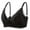 Black, variant on PUIYRBS Ladies Comfortable Breathable No Steel Ring Sexy Lace Front Buckle Breastfeeding Bra Woman Underwear