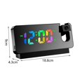 thumbnail image 2 of Digital Projection Alarm Clock Brightness Adjustable for Kids Elders Adults Black, 2 of 9
