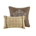 thumbnail image 4 of Madison Park Bellagio 5 Piece Jacquard Bedspread Set Brown Queen, 4 of 4
