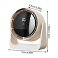 thumbnail image 2 of Boovnll Desk Fan, Adjustable High Speed USB Rechargeable Digital Display Table Fan Quiet Small Fan for Home, Bedroom, Office, Travel, Kitchen, Camping, RVs, Summer Gift, Mini Fan - Fan, 2 of 5
