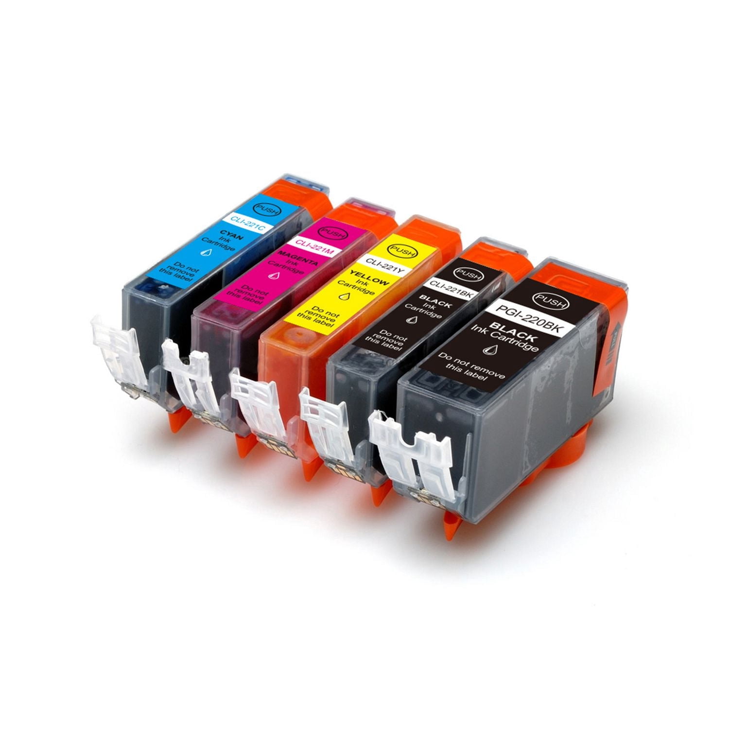 L-ink PGI-220 /CLI-221 Ensemble de Cartouches à Jet d'encres Compatibles (N x2, C, G, M, J)(PGI220 / CLI221)