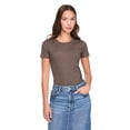 thumbnail image 1 of George Women's Rib Crew-Neck T-Shirt, 1 of 6