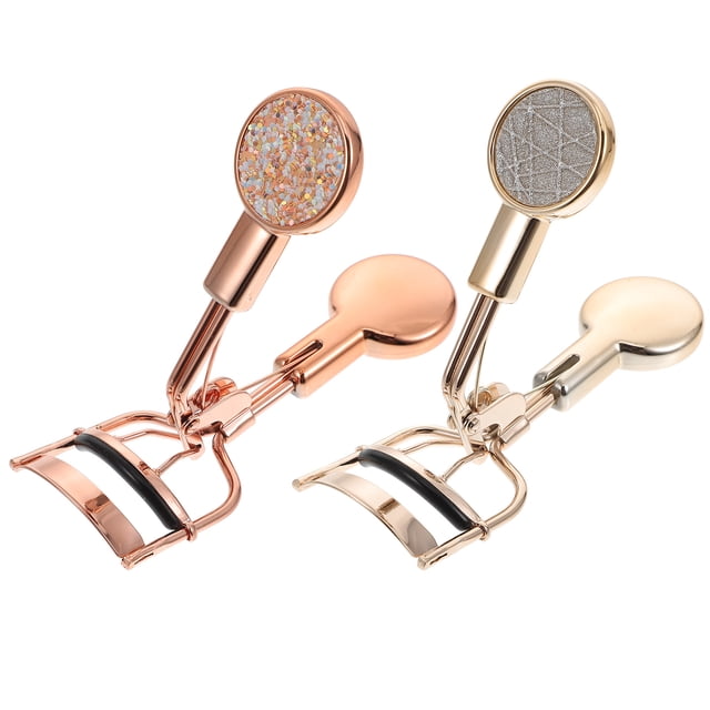 2 Pcs Outil de Maquillage Longue Tenue pour Courber les Cils, Friseur de Cils avec Prise Antidérapante pour les Doigts