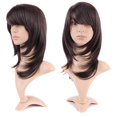 thumbnail image 1 of MesaSe Longue Perruque Synthétique Bouclée avec Franges Cheveux Courts Perruques Résistantes à la Chaleur Pleine Perruque Pleine Tête pour les Femmes Blondes, 1 of 4