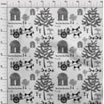 thumbnail image 4 of oneOone Polyester Spandex Gray Fabric Asian Floral Block Craft Projects Decor Fabric Printed by The Yard 56 Inch Wide, 4 of 4