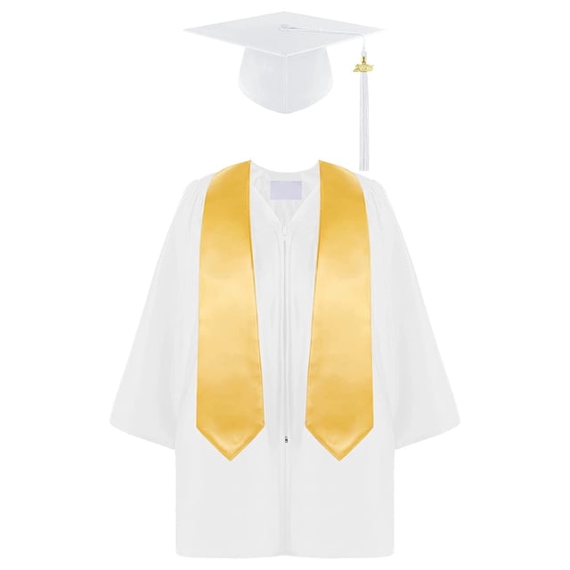 Toddler Graduation Robe Kid Graduation Cap and Gown Two Pieces Set Class Of 2025 Size 2-3 Years Kids Clothing
