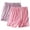 Pink, variant on Cameland 2PC Womens Plus Sized Pajama Shorts Solid Color Cotton Lounge Shorts Loose Fitted Sleep Shorts Softs Comfy Elastic Bottoms