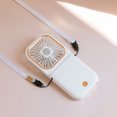 thumbnail image 1 of Yhmxh Fan-Desk Fan Portable Fan Box Fan Mini Fan Machine Multi-purpose Folding Mini USB Charging Small Fan Third Gear Fan Student Portable Hanging Fan Folding Desktop Fan desktop fan, 1 of 3