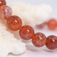 thumbnail image 2 of Bracelet Extensible Unisexe en Perles Rondes de 8 mm en Agate de Feu Crabe Rouge, 2 of 2