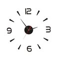 thumbnail image 1 of DIY Wall Clock 40cm Small Black Modern Simple European Style Silent Acrylic Frameless DIY 3D Wall Clock, 1 of 9