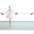 thumbnail image 2 of Ballet Barre Single Bar 8 FT Long 1.5” Diameter Black for Kids and Adults Wall Mounted | Fixed Height Ballet Bar Traditional Wood Home/Studio Ballet Bar, Dance Bar, Stretch Bar, Dancing/Stretching, 2 of 8