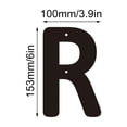 thumbnail image 2 of 3D Iron Art Letter House Number Sign with Screws Decorative Metal Alphabet Letters for Home Address Numbers,Garden Decor,Shop Sign, que Industrial Style,26 English Letters for DIY Wall Display, 2 of 5