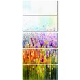 thumbnail image 2 of Abstract Cosmos of Colorful Flowers - Large Flower Canvas Wall Art, 2 of 3