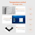 thumbnail image 3 of Contrôleur de Température Thermostat Intelligent Wi-Fi Programmable Hebdomadaire Prend en Charge le Contrôle Tactile/ Application Mobile/ Commande Vocale Compatible avec Alexa/ Maison, pour Chauffage de l'Eau 5A Blanc, 3 of 7