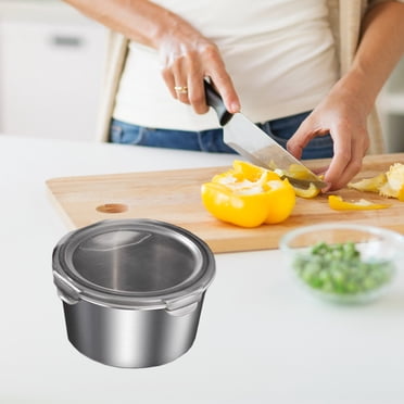 Salad Bowl Stainless Steel Salad Bowl Fresh Keeping Box With Lid Stainless Steel Cooking Bowl Salad Bowl