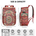 thumbnail image 5 of Artistic Spiritual Mandala Cooler Backpack - 20L Leakproof Soft Cooler Bag with Multiple Pockets for Organization, 5 of 5