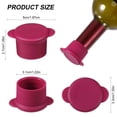 thumbnail image 2 of WHEANG Wine Bottle Cap Reusable And Sealing Cap Silicone Cork Keeps Wine Fresh For Days In Air Tightness Set Of 3, 2 of 6