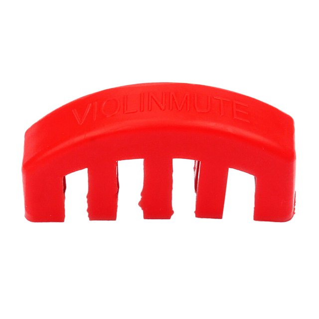 Accessoires de Violon Caoutchouc Violon Silencieux Pratique Durable Silencieux Contrôle du Volume pour Violon Cordes Acoustiques (Rouge)