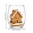 thumbnail image 3 of CQCYD Christmas Glass, 15oz/420ml Cute Christmas Collection Commemorative Drinking Glass, Large Capacity 2D Holiday Glassware for Dining Table Party Decor Christmas Gift for Family Friends, 3 of 7