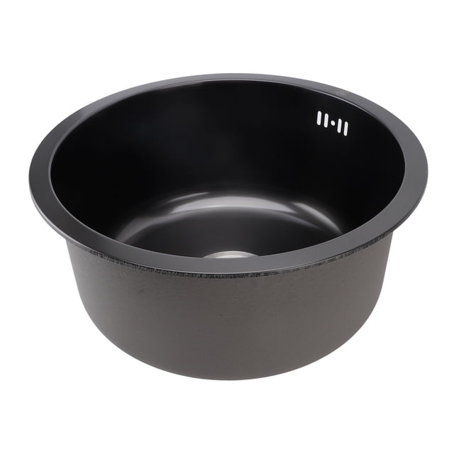 Undermount Small Kitchen Sink, Round Shape Professional Single Bowl Kitchen Sink Stainless Steel for Kitchen