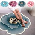 thumbnail image 1 of Xihbxyly Rug Area Rug Living Room Bedroom Rug Plain Flower Shape Easy Care Living Room Carpet Large Area Washable Bedroom Carpet Washable Home Absorbent Carpet, 1 of 6