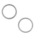 thumbnail image 3 of jifeng 50 Pieces 20mm Small Metal Round Split s Key Findings Blanks for Leather, 3 of 9