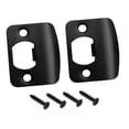 thumbnail image 3 of simhoa 2Pcs Door Strike Plates Accessories D Shaped Professional for Interior Doors Round Corner, 3 of 8