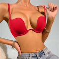 thumbnail image 4 of Ketyyh-chn99 Bras Yoga Ensemble pour Femmes Soutien-Gorge en Coton Extensible Confort Extrême Rouge,80b, 4 of 5