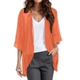 thumbnail image 1 of 2025 Chandail Limité Transparent à Manches Courtes pour Femmes, Cardigan en Mousseline à devant Ouvert pour Femmes, Haut de Chandail à Imprimé Léopard pour Femmes, 1 of 4