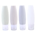 thumbnail image 4 of WRITWAA 4Pcs Silicone Toiletry Bottles for Home Use Reusable and Simple White 90ml, 4 of 7