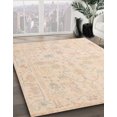 thumbnail image 2 of Ahgly Company Indoor Rectangle Abstract Deep Peach Orange Oriental Area Rugs, 5' x 7', 2 of 6