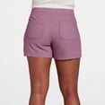 thumbnail image 4 of Plebaso Shorts Décontractés pour Femmes, Cordon de Serrage, Fente, Jambe Droite, Shorts en Coton, Ligne, Unis, Shorts d'Été, M-5TG, 4 of 6