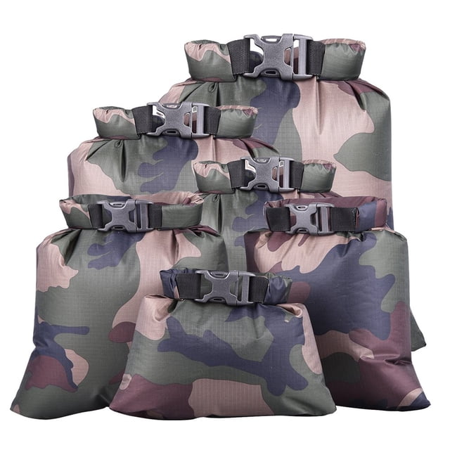 6 Pieces Waterproof Bags Unique Design Outdoor Dry Sacks Packaging Kayaking Accessories Rafting Suplies for Boating Camping