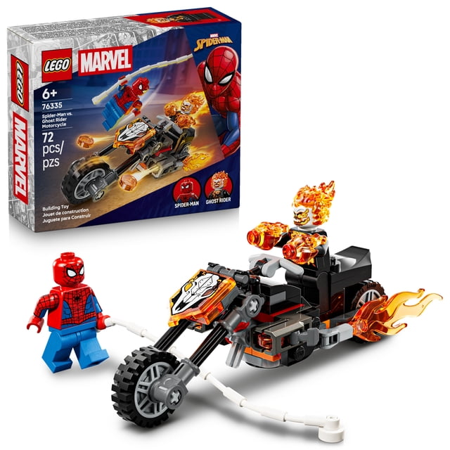 LEGO Marvel Spider-Man Contre la Moto de Ghost Rider 76335