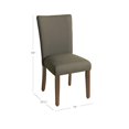 thumbnail image 3 of HomePop Chaise de Salle à Manger d'Appoint Classique Parsons Rembourrée, Brun (Ensemble de 1), 3 of 5