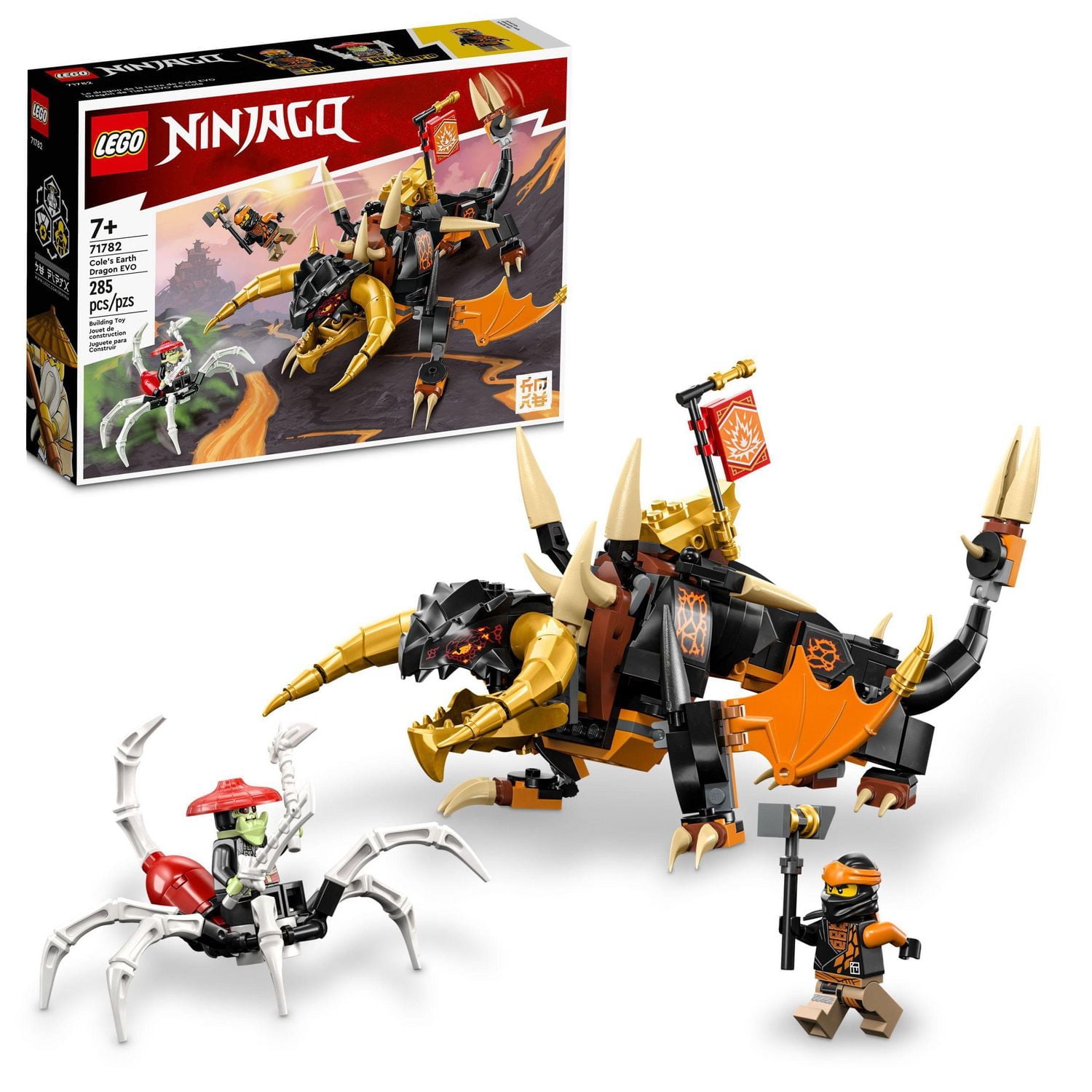 LEGO NINJAGO Cole’s Earth Dragon EVO Ninja Action Toy 71782