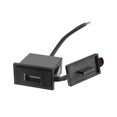 thumbnail image 1 of Car Charger 2.4A Adapter Single USB Square Shape Waterproof 12V 24V Soacket Power Adapter Switch Cigarette Lighter For Car, 1 of 5