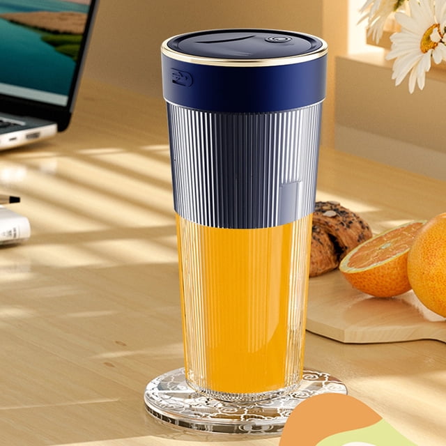 TIMIFIS Fruit Juicer Portable Blenders ,Personal Blend-Er for Shakes And, Fruit Juicer Usb Rechargeable with 6 Blades, Handheld Blenders for Sports Travel and Outdoors Kitchen Gadgets