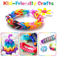 thumbnail image 3 of Colorful Rubber Loom Bands Refill Kit, DIY Gift for Girls Boys & Bracelet Making Craft for Kids and Camps, 3 of 6
