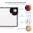 thumbnail image 2 of Écran de Projection Pliable Anti-Lumière Portable pour Théâtre, Rideau de Projecteur HD pour Fête, Vidéo, Film, Lecture pour Chambre à Coucher Intérieur 72 Pouces Type 2, 2 of 7