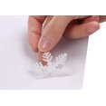 thumbnail image 4 of Happy Christmas Decorations Window Clings Wall Sticker Decals with Snowflake Snowman Santa Reindeer Star Christmas Tree and More Window Decals Clingsfor Home Office Party Decor (White Wreath), 4 of 7