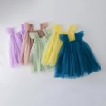 thumbnail image 3 of KYAIGUO Robe en Tulle à Manches Volantes pour Filles 1-6 Ans, Robe d'Été Décontractée pour Bébé et Tout-Petit, 3 of 8