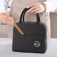 thumbnail image 3 of Riforla Lunch Bag Insulated Lunch Box for Women Lunch Tote Bags with Front Pocket Reusable Thermal Cooler Bag Lunch Container for Women Men Work Picnic Lunch Bag Black One Size, 3 of 3