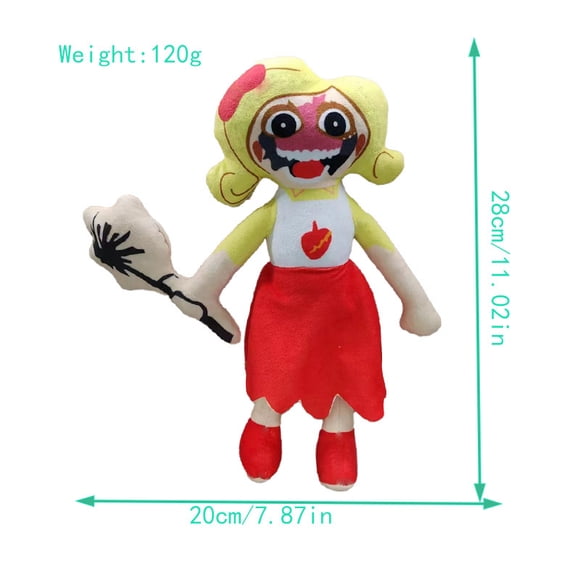 Poppy Playtime Chapter 4 Miss Delight Plush Toy, 11.02" Soft Stuffed Figure, Collectible Horror Character Gift for Fans