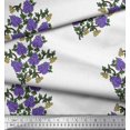 thumbnail image 2 of Soimoi Rayon Fabric Leaves & Floral Block Print Fabric by Yard 42 Inch Wide, 2 of 3
