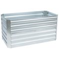 thumbnail image 1 of Sunnydaze Galvanized Rectangle Raised Garden Bed - 4' x 2' x 2' - Silver, 1 of 10